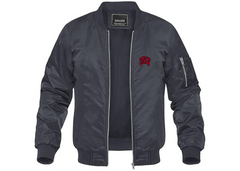 SweatRo Men's UNLV Rebels Lightweight Bomber Jacket Windbreaker Softshell Varsity Jacket Coat