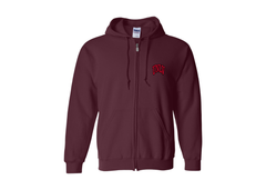 SweatRo Men's UNLV Rebels Gildan  Heavy Blend Full Zip Hooded Sweatshirt