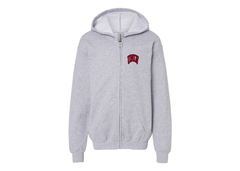 SweatRo Gildan Heavy Blend Youth UNLV Rebels Full Zip Hooded Sweatshirt