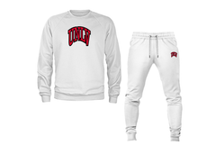 SweatRo Men's UNLV Rebels Crewneck Sweatshirt Joggers Suit