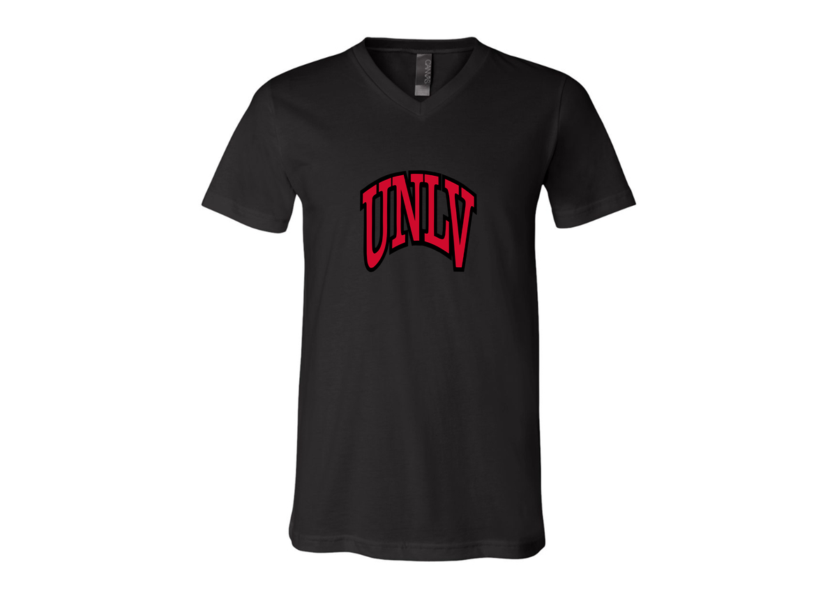 SweatRo UNLV Rebels BELLA  CANVAS - Jersey V-Neck T-Shirt