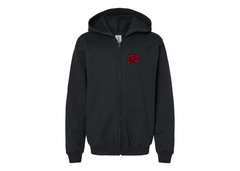 SweatRo Gildan Heavy Blend Youth UNLV Rebels Full Zip Hooded Sweatshirt