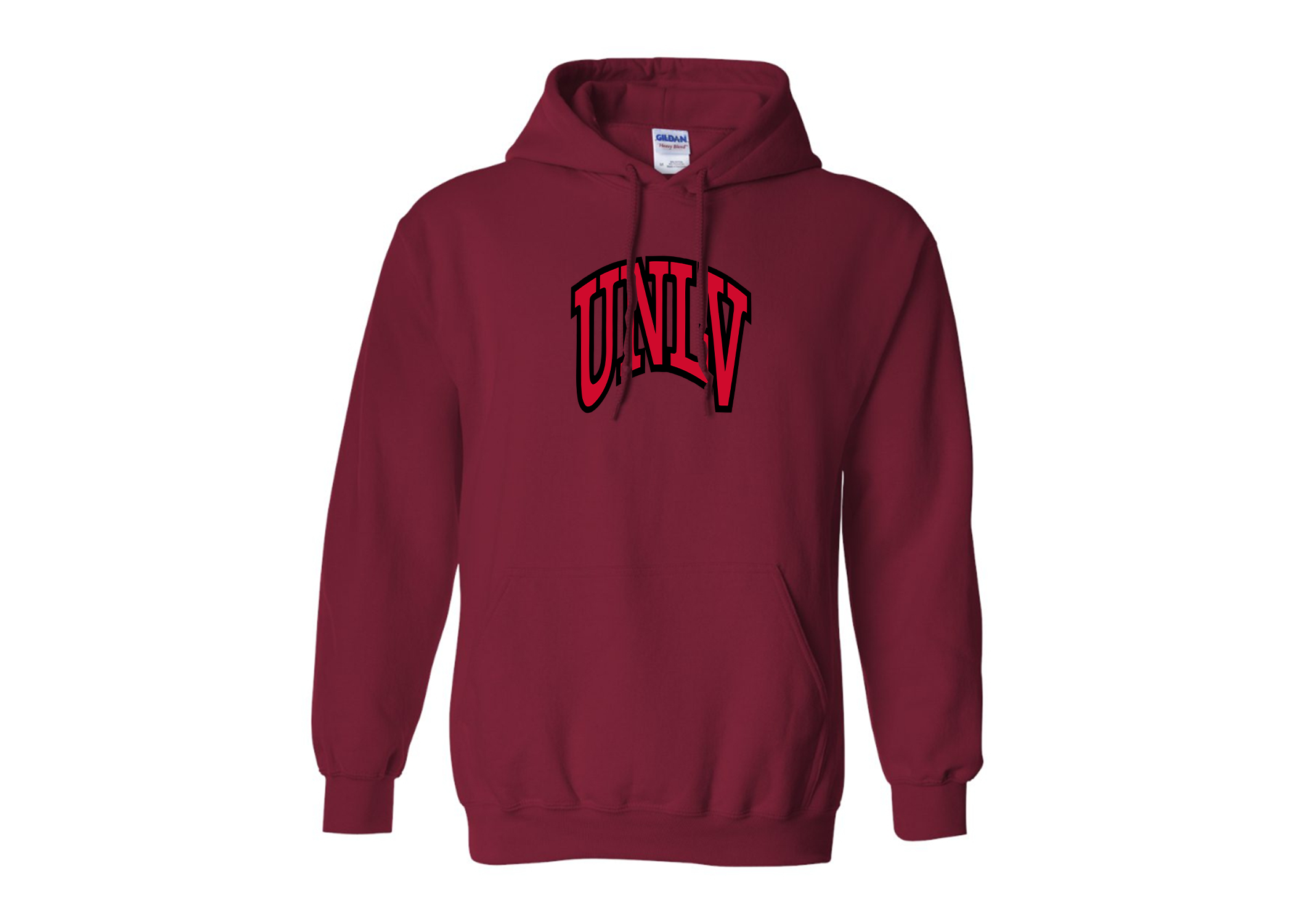 SweatRo Men's UNLV Rebels Gildan Heavy Blend Hooded Sweatshirt