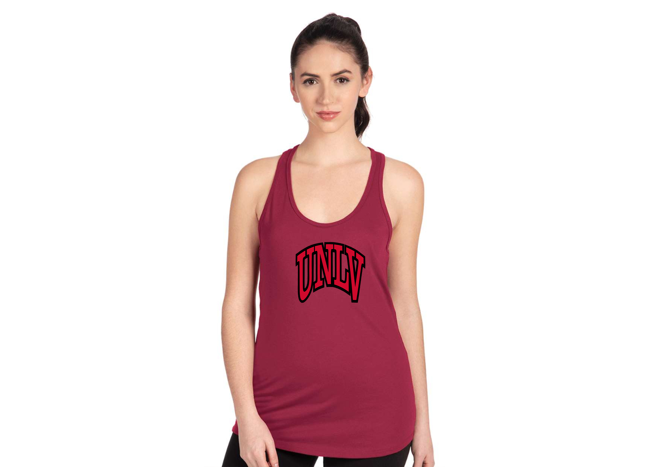 SweatRo Women's UNLV Rebels Next Level Ideal Racerback Tank