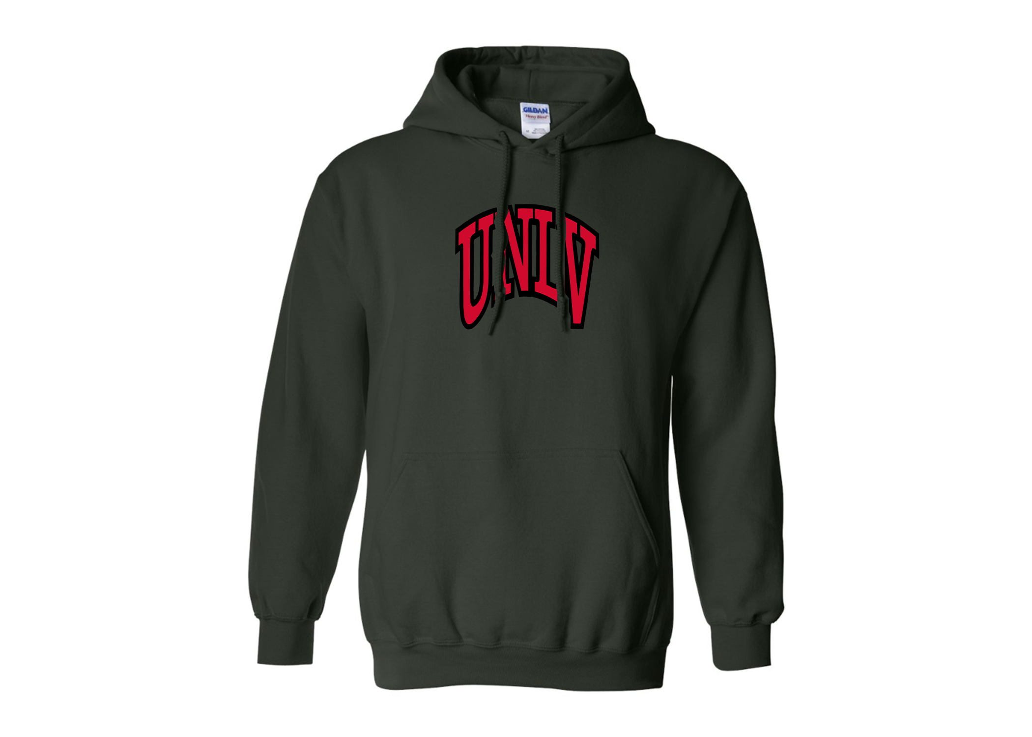 SweatRo Men's UNLV Rebels Gildan Heavy Blend Hooded Sweatshirt