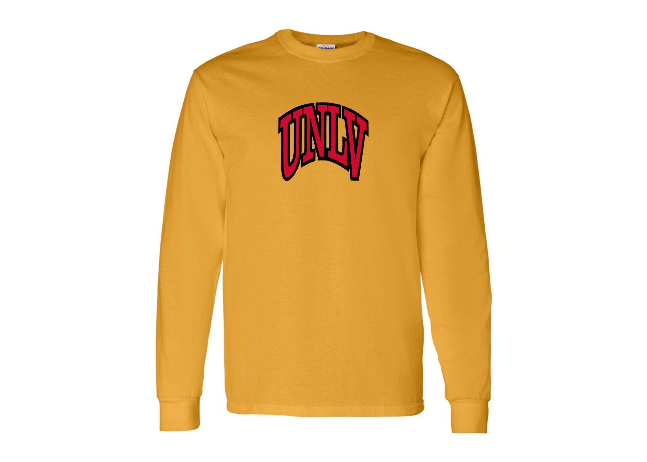 SweatRo Men's UNLV Rebels Gildan Heavy Cotton Long Sleeve T-Shirt