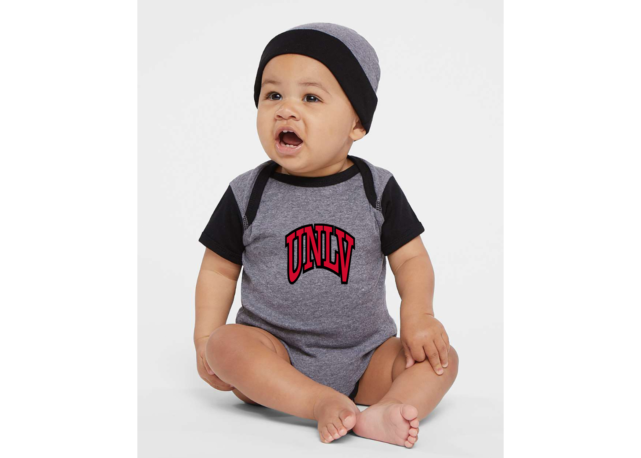 SweatRo UNLV Rebels Rabbit Skins Infant Baby Rib Bodysuit