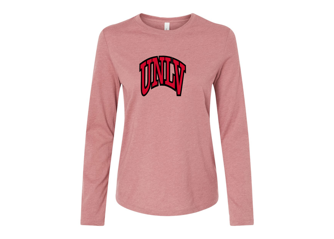 BELLA CANVAS Women’s UNLV Rebels Jersey Long Sleeve Tee