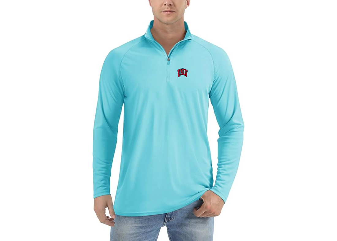 Men's UNLV Rebels Lightweight Quarter-Zip Athletic Shirt Long Sleeve Performance Wear