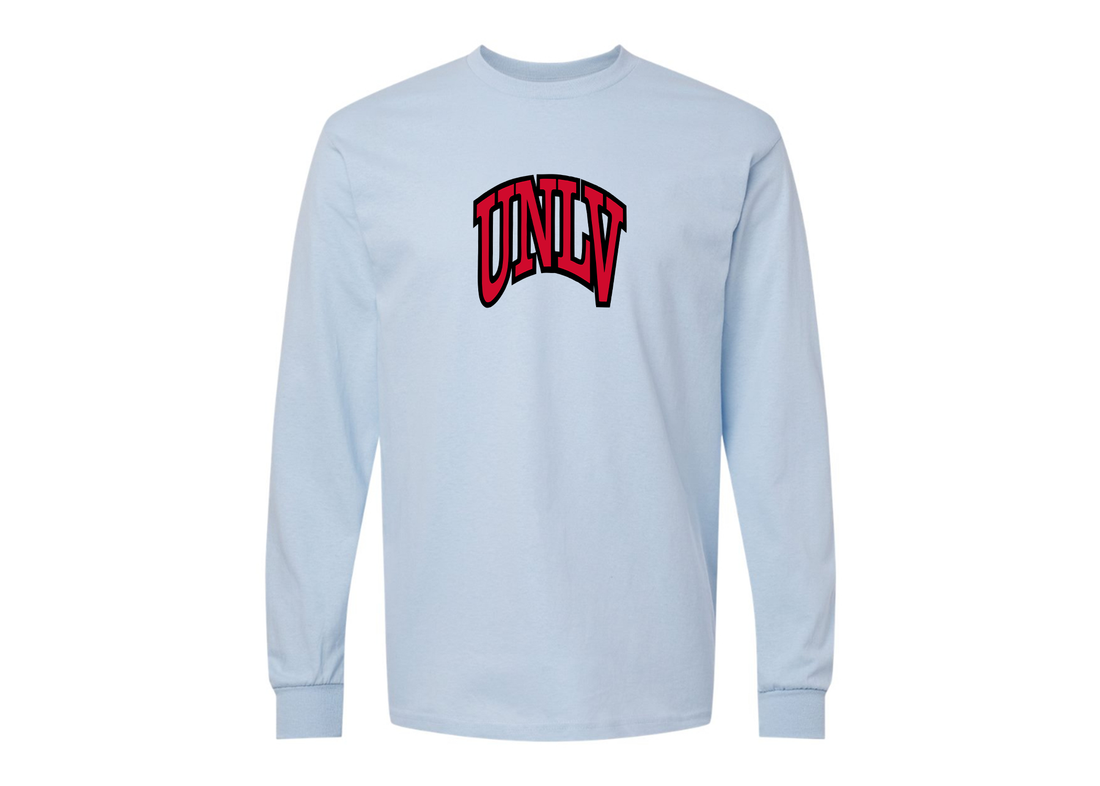 Men's UNLV Rebels Gildan Heavy Cotton Long Sleeve T-Shirt