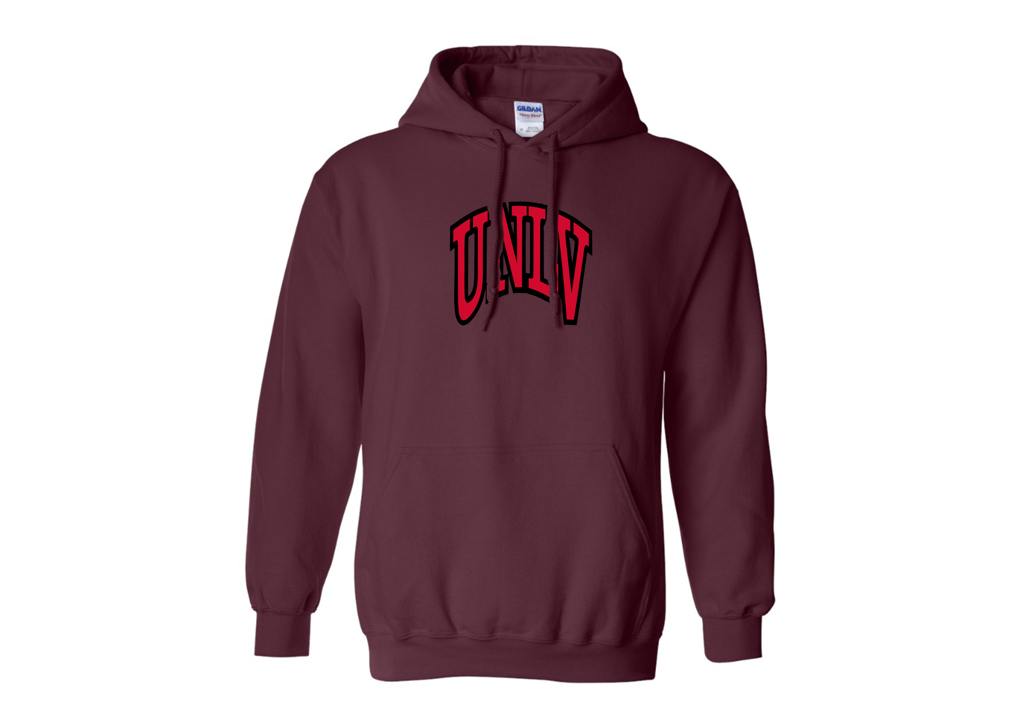 SweatRo Men's UNLV Rebels Gildan Heavy Blend Hooded Sweatshirt