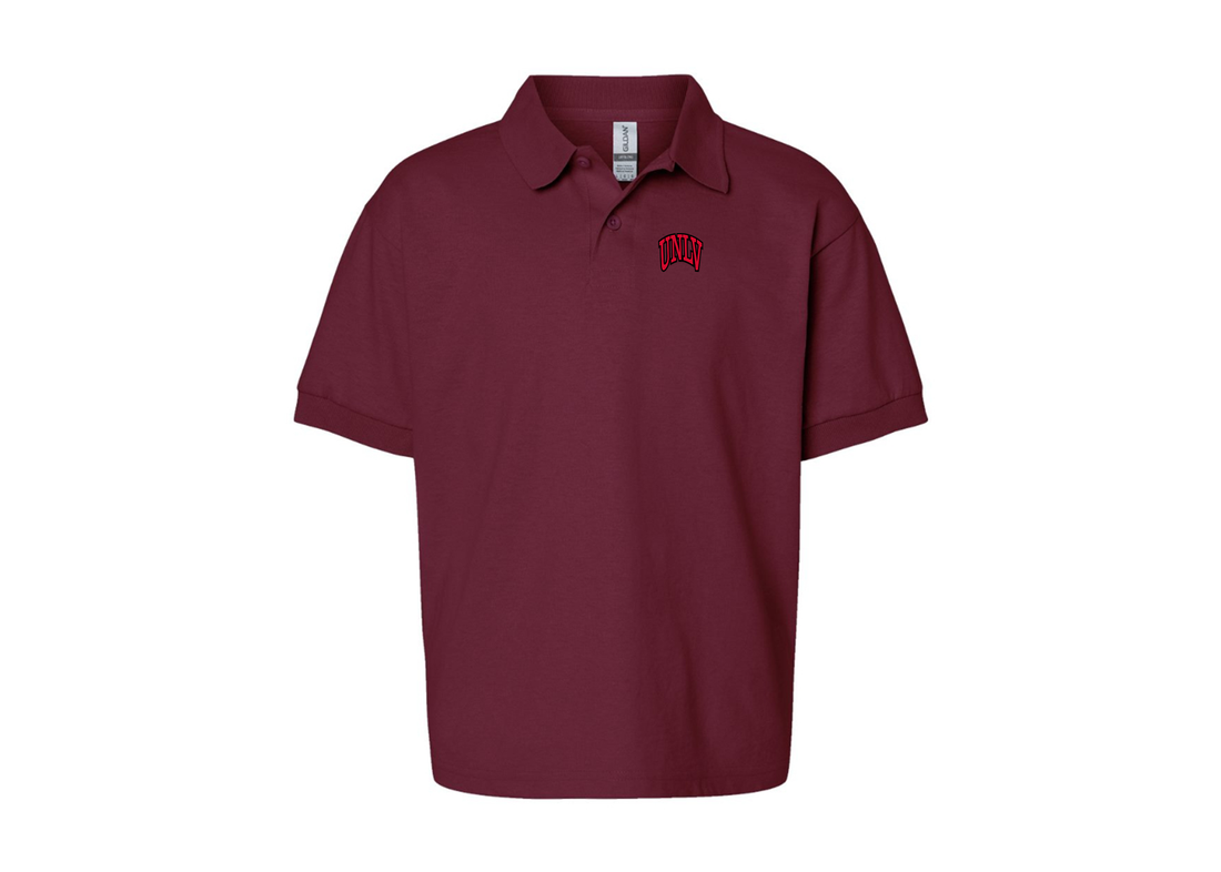 Youth UNLV Rebels Gildan Dry Blend Jersey Polo