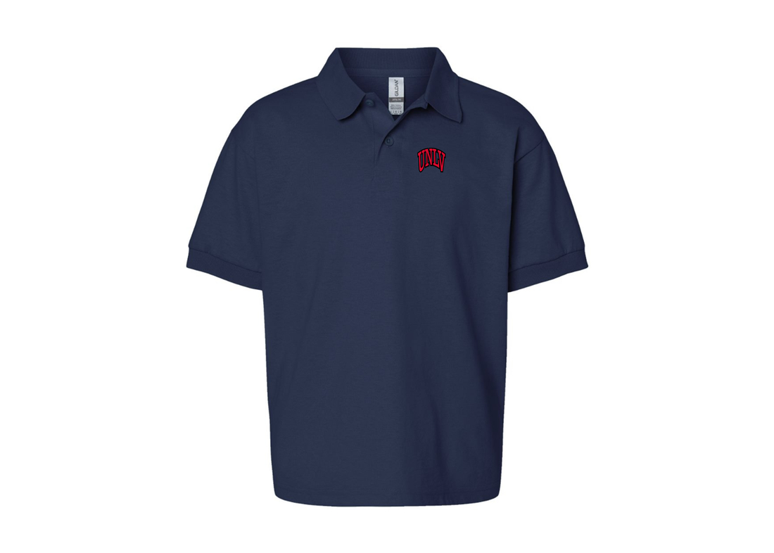 Youth UNLV Rebels Gildan Dry Blend Jersey Polo