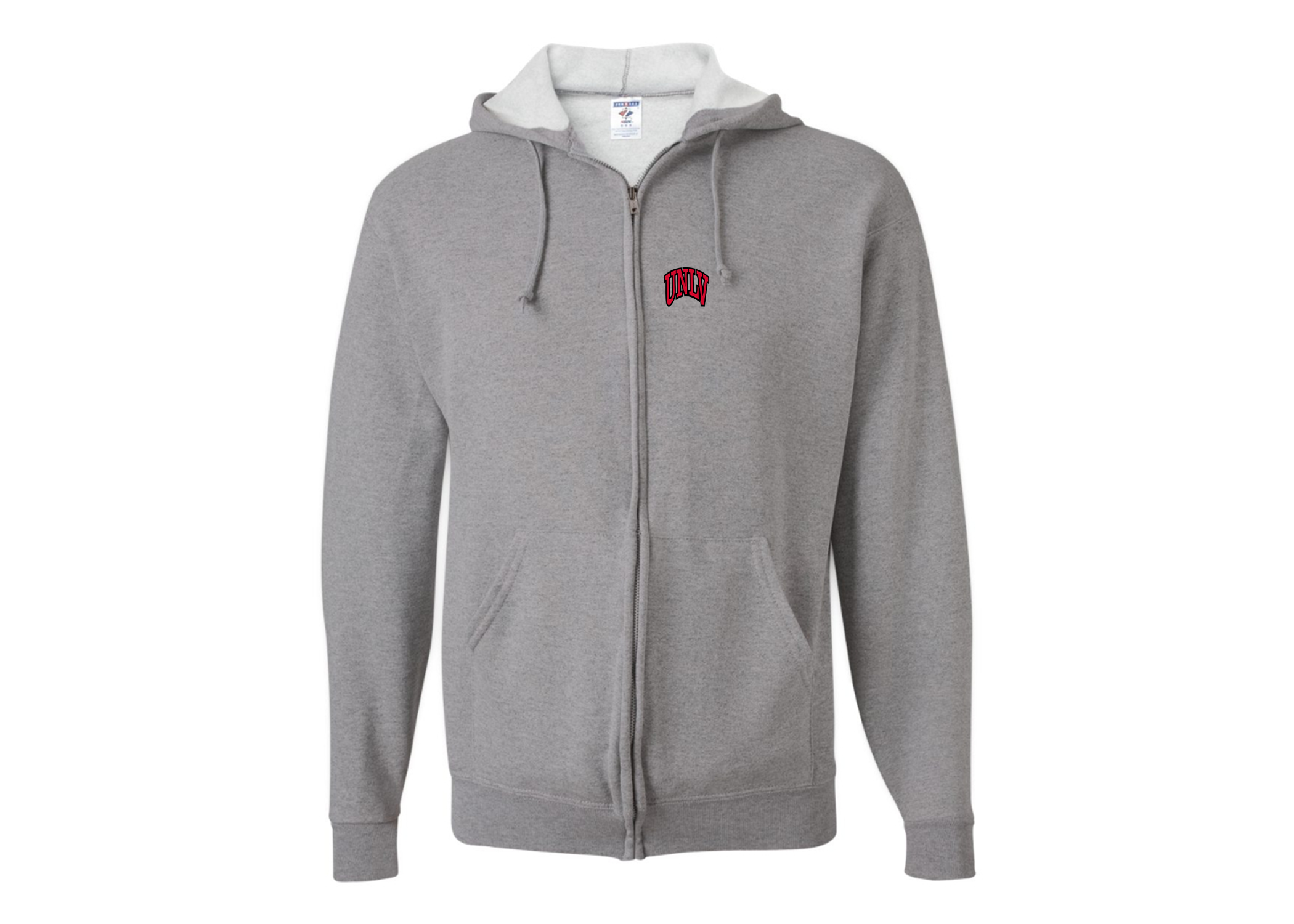 SweatRo Men's UNLV Rebels JERZEES NuBlend Full-Zip Hooded Sweatshirt