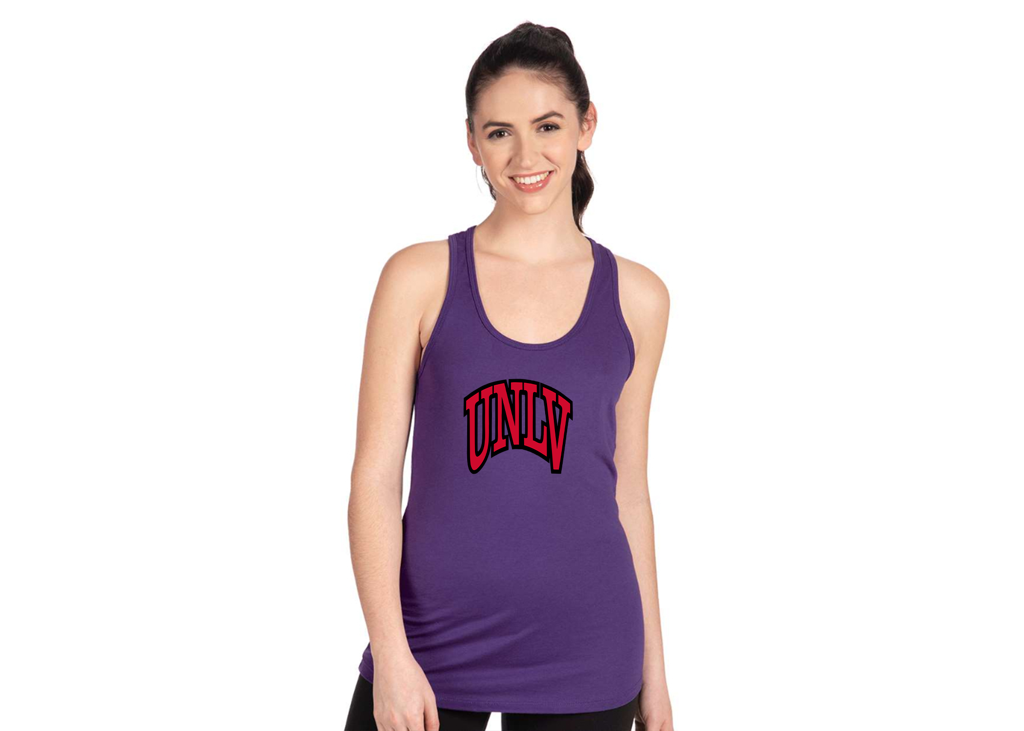 SweatRo Women's UNLV Rebels Next Level Ideal Racerback Tank