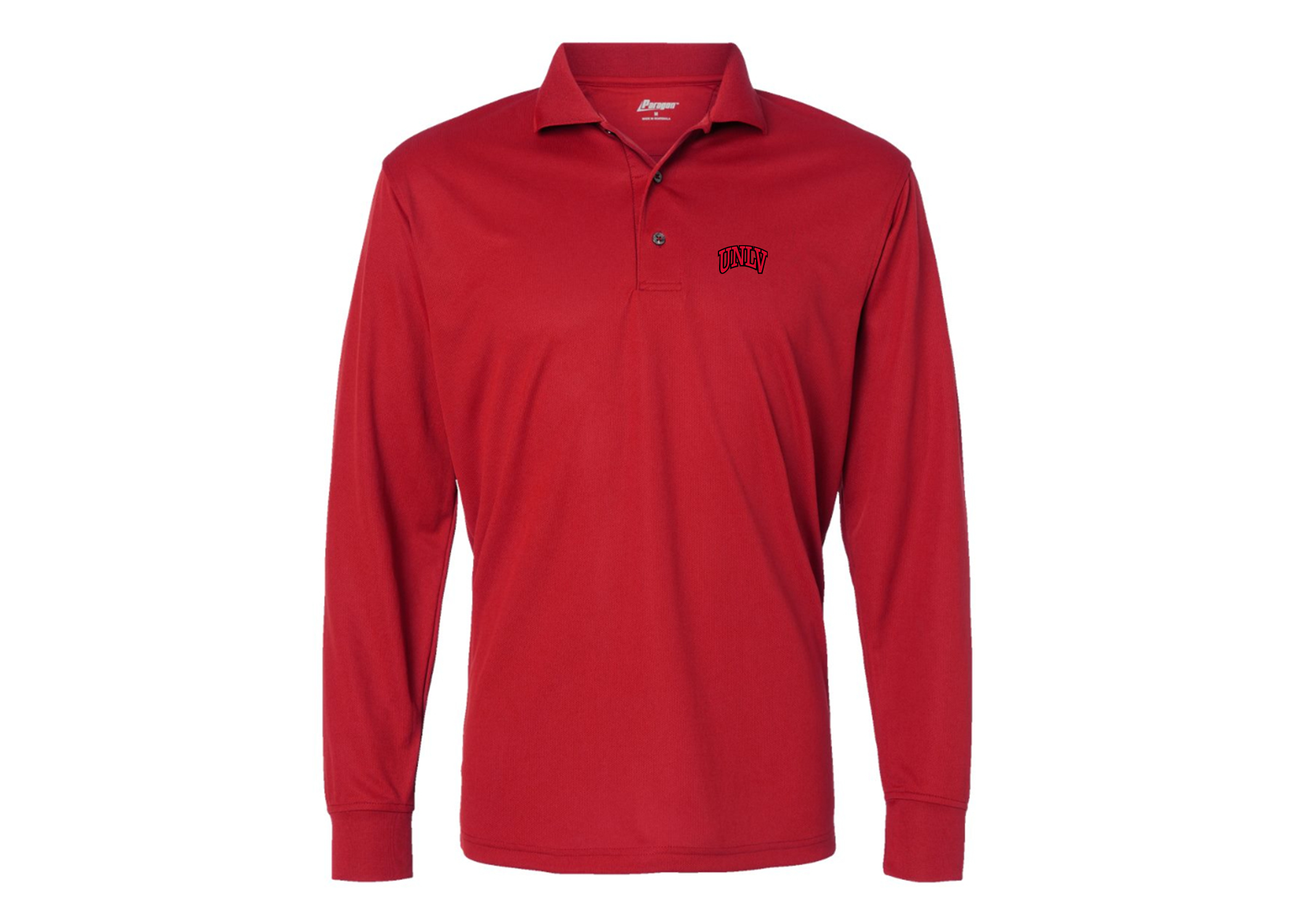 SweatRo Men's UNLV Rebels Paragon Prescott Long Sleeve Polo