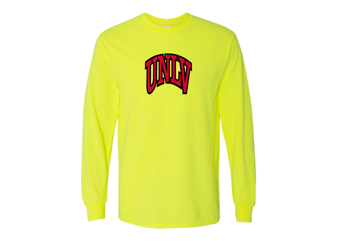 Men's UNLV Rebels Gildan Heavy Cotton Long Sleeve T-Shirt