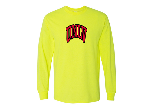 SweatRo Men's UNLV Rebels Gildan Heavy Cotton Long Sleeve T-Shirt