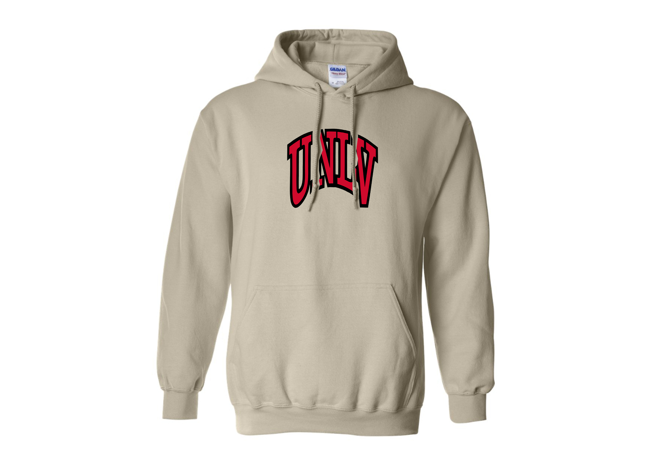SweatRo Men's UNLV Rebels Gildan Heavy Blend Hooded Sweatshirt