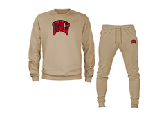 SweatRo Men's UNLV Rebels Crewneck Sweatshirt Joggers Suit