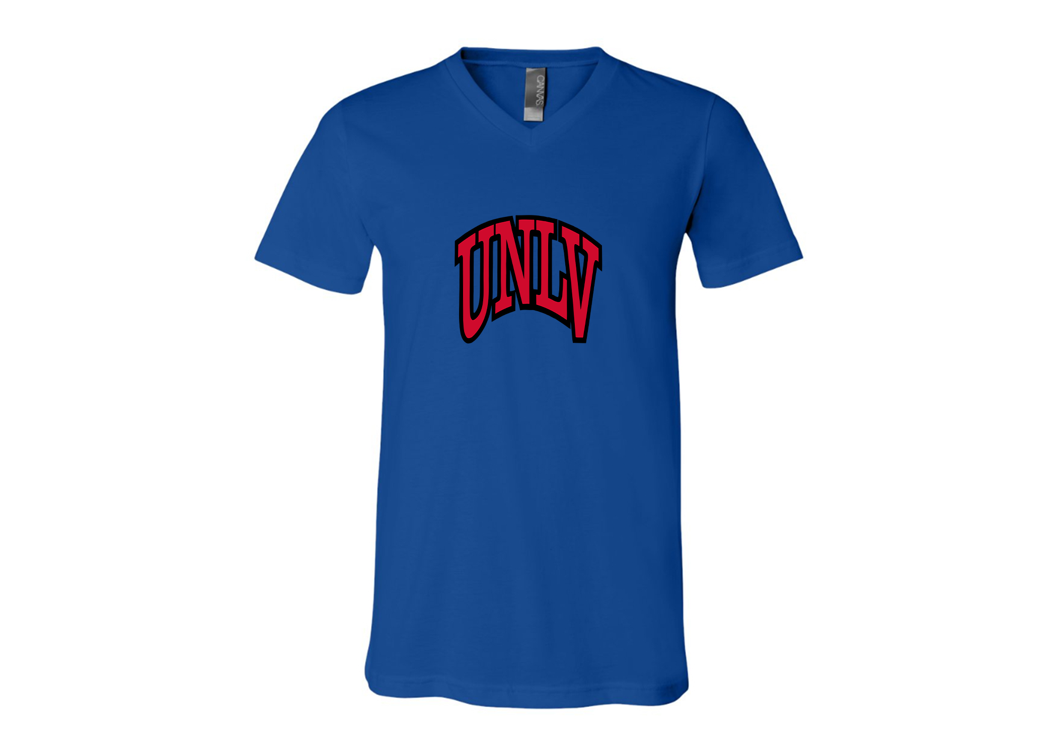SweatRo UNLV Rebels BELLA  CANVAS - Jersey V-Neck T-Shirt