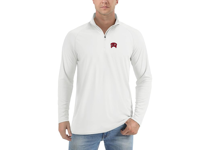 Men's UNLV Rebels Lightweight Quarter-Zip Athletic Shirt Long Sleeve Performance Wear