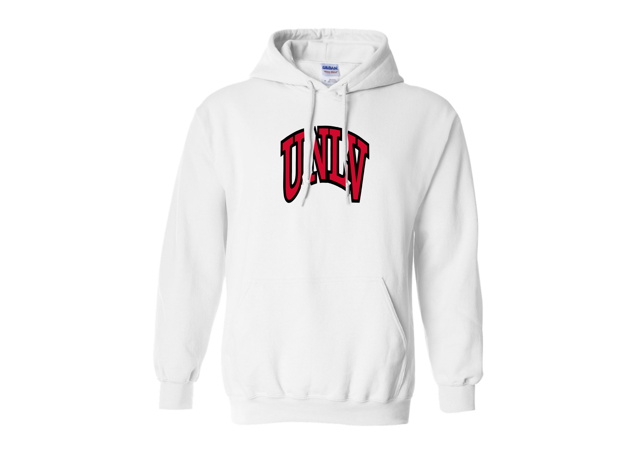 SweatRo Men's UNLV Rebels Gildan Heavy Blend Hooded Sweatshirt