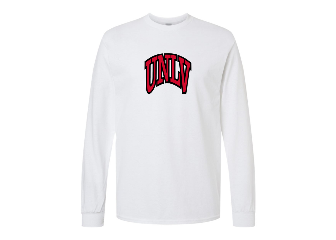 Men's UNLV Rebels Gildan Heavy Cotton Long Sleeve T-Shirt