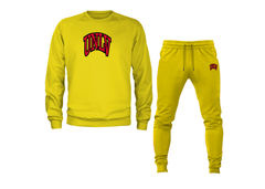 SweatRo Men's UNLV Rebels Crewneck Sweatshirt Joggers Suit