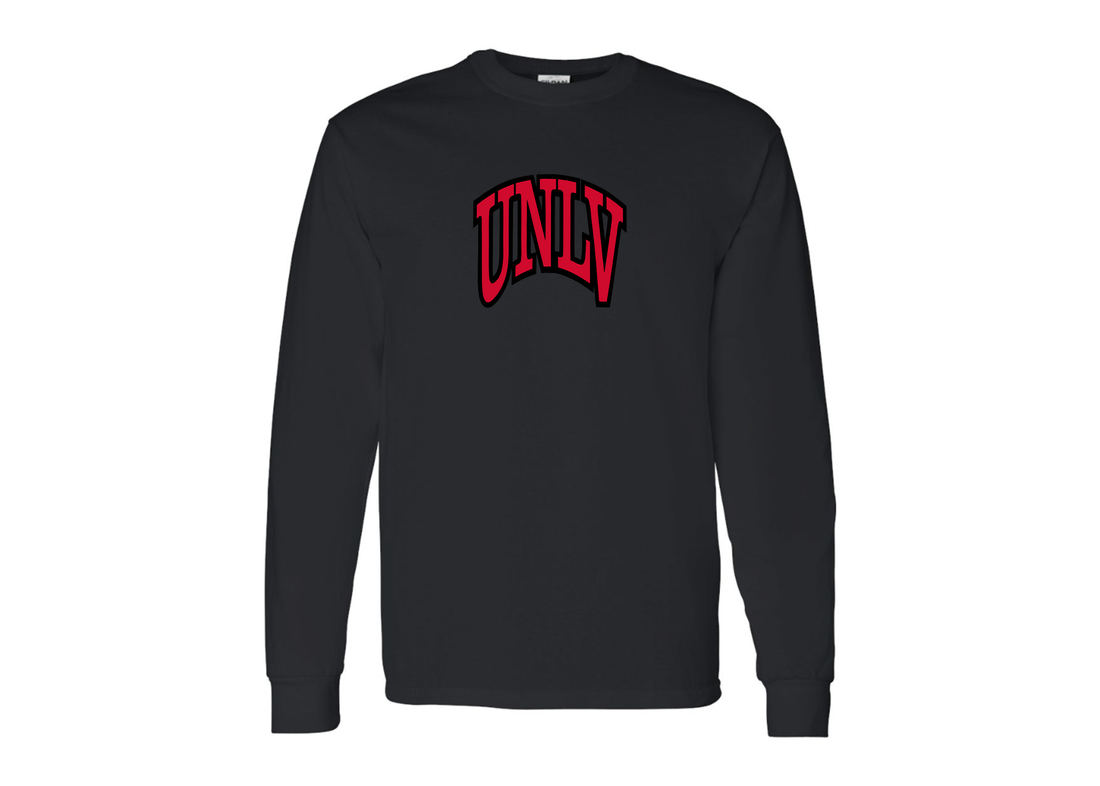 Men's UNLV Rebels Gildan Heavy Cotton Long Sleeve T-Shirt