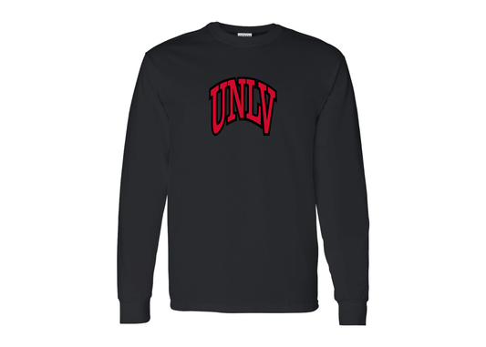 SweatRo Men's UNLV Rebels Gildan Heavy Cotton Long Sleeve T-Shirt